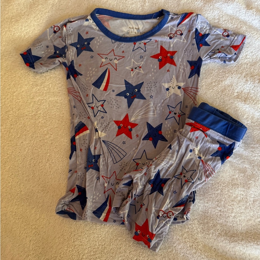 Little Sleepies Stars and Stripes Short Set